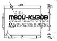 62884K - РАДИАТОР ОХЛАЖДЕНИЯ (КИТАЙ) Mitsubishi Pajero 1 (1988-1994)