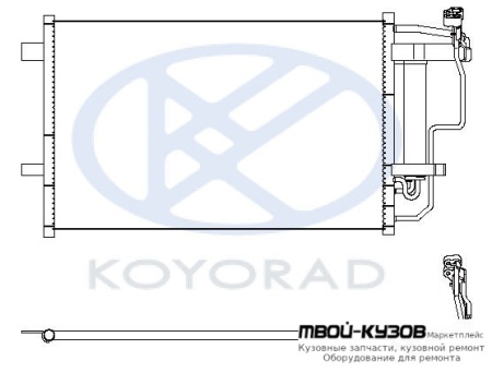 3 КОНДЕНСАТОР КОНДИЦИОНЕРА (KOYO) для Mazda 3 (2009-)