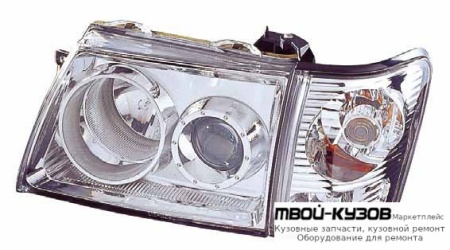 ФАРА +УКАЗ.ПОВОРОТА ЛЕВАЯ + ПРАВАЯ (КОМПЛЕКТ) ТЮНИНГ ПРОЗРАЧНЫЙ ЛИНЗОВАННАЯ (DEPO) для Great Wall DEER G3 / G5 / SAFE / SUV G5 (2005-), Toyota HILUX (2001-2011)