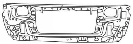 CAMRY ПАНЕЛЬ ПЕРЕДНЯЯ (телевизор, суппорт радиатора)