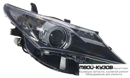 ФАРА ПРАВАЯ СТОРОНА ЛИНЗОВАННАЯ ПОД КОРРЕКТОР , ДИОД , ВНУТРИ ЧЁРНЫЙ (DEPO) для Toyota AURIS (2013-)