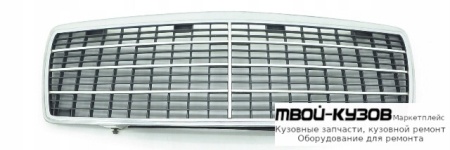РЕШЕТКА РАДИАТОРА В СБОРЕ С РАМК , 7 МОЛДИНГ ХРОМ-ЧЁРНЫЙ (ТАЙВАНЬ) для Mercedes W140 SEDAN (05.1993 - 10.1998)