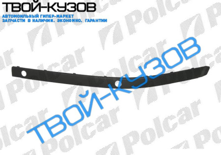 5 E39 00-03 НАКЛАДКА БАМПЕРА правая сторона ЧЕРНАЯ НЕ ПОД ХРОМ С ОТВ.ПАРКТРОНИК