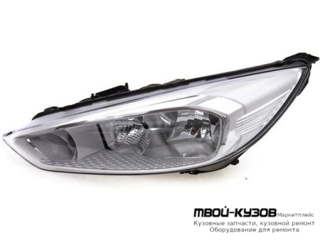 ФАРА ЛЕВАЯ СТОРОНА С КОРРЕКТОР ВНУТРИ ХРОМ (DEPO) для Ford FOCUS (2014-)