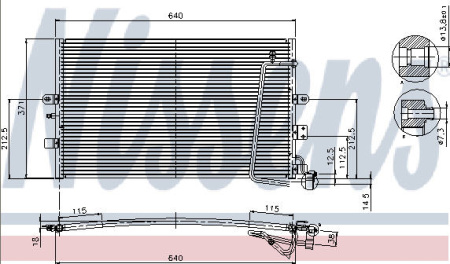 SAAB 9-5 КОНДЕНСАТОР КОНДИЦ (см.каталог)