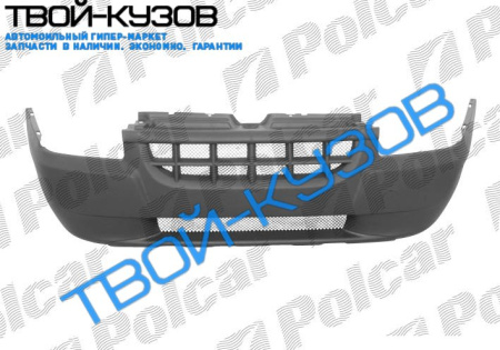 DOBLO 01-05 БАМПЕР ПЕРЕДНИЙ С РЕШЕТКОЙ