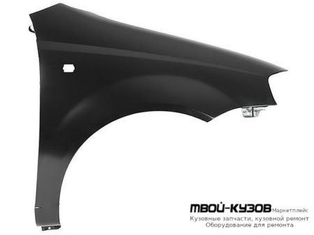 КРЫЛО ПЕРЕДНИЙ ПРАВАЯ СТОРОНА С ОТВ ПОД ПОВТОРИТЕЛЬ (ТАЙВАНЬ) для Chevrolet AVEO T200 (2004-)