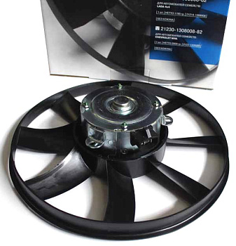 Электродвигатель охлаждения ВАЗ-2123 без резистора с крыльчаткой и кожухом (АвтоВАЗ)