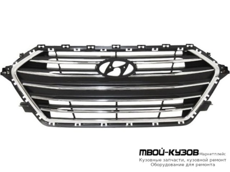 РЕШЕТКА РАДИАТОРА С ХРОМ МОЛДИНГ (КИТАЙ) для Hyundai ELANTRA (2016-)