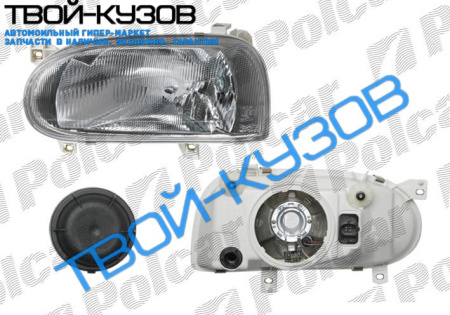 GOLF3 91- ФАРА ЛЕВАЯ МЕХАНИКА/ЭЛЕКТРИКА     производитель DJauto