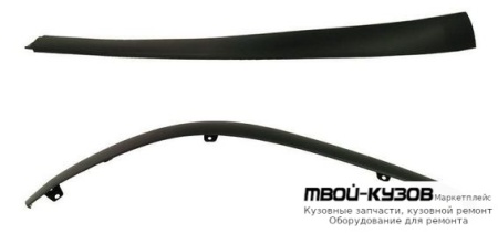 СПОЙЛЕР БАМПЕРА ПЕРЕДНИЙ ПРАВАЯ СТОРОНА ЧЁРНЫЙ (ТАЙВАНЬ) для Toyota AURIS (2007-)