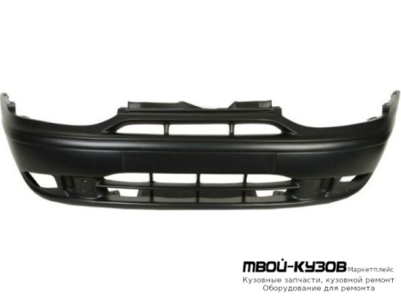 БАМПЕР ПЕРЕДНИЙ С ОТВЕРСТИЯМИ ПОД ПРОТИВОТУМАННЫЕ ФАРЫ ЧЁРНЫЙ (ТАЙВАНЬ) для Fiat PALIO (04.1997-)
