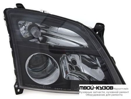 ФАРА ПРАВАЯ СТОРОНА ПОД КОРРЕКТОР ВНУТРИ (DEPO) ЧЁРНЫЙ для Opel VECTRA С (04.2002-) SIGNUM (2003-)