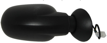 LOGAN ЗЕРКАЛО правое электрическое с подогревом (convex) черного цвета