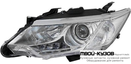 ФАРА ЛЕВАЯ СТОРОНА ЛИНЗОВАННАЯ С КОРРЕКТОР , ДИОД , (КСЕНОН) (DEPO) для Toyota CAMRY V50 (2011-)