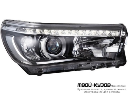 ФАРА ПРАВАЯ СТОРОНА ЛИНЗОВАННАЯ , ДИОД , ВНУТРИ ЧЁРНЫЙ (КИТАЙ) для Toyota HILUX (2015-)