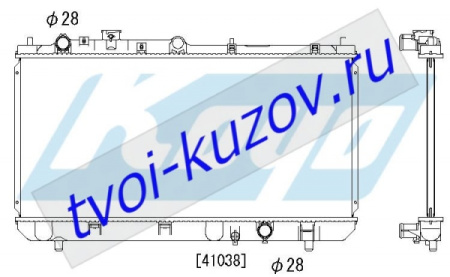 323 РАДИАТОР ОХЛАЖДЕН MT 1.4 1.6 1.9 (1 ряд)