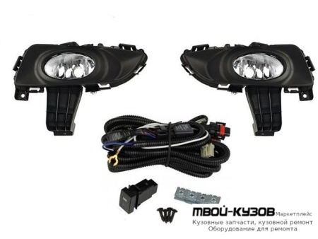 ФАРА ПРОТИВОТУМАННАЯ ЛЕВАЯ + ПРАВАЯ (КОМПЛЕКТ) С ПРОВОДК , КНОПКОЙ , РАМК , (СЕДАН) 1.6 для Mazda 3 (2004-)