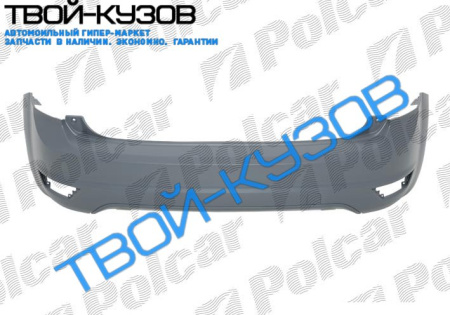 FOCUS 3 0108- ЗАДНИЙ БАМПЕР ГРУНТ., 5 ДВ.