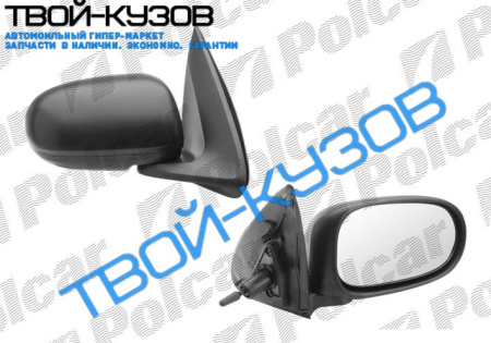 ALMERA 00-06 ЗЕРКАЛО R МЕХ.ЧЕРНОЕ, ВЫПУКЛОЕ