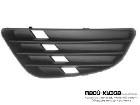РЕШЕТКА БАМПЕРА ПЕРЕДНИЙ ЛЕВАЯ СТОРОНА БЕЗ ОТВЕРСТИЙ ПОД ПРОТИВОТУМАННЫЕ ФАРЫ (ТАЙВАНЬ) для Ford FIESTA (2002-2005)