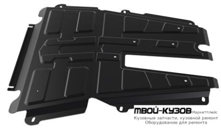 ЗАЩИТА ПОДДОНА ДВИГАТЕЛЯ + КПП , С КРЕПЛЕН , СТАЛЬН для Renault LOGAN (2005-2014), Renault SANDERO (2008-), Автоваз LADA LARGUS (2012-), Nissan ALMERA G15 (2013-)