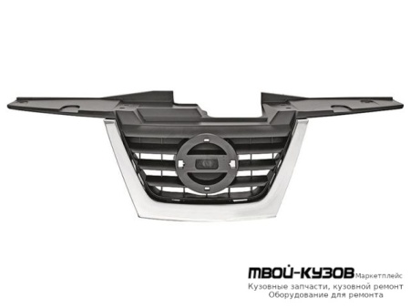 РЕШЕТКА РАДИАТОРА ЦЕНТРАЛ ЧЁРНЫЙ С ХРОМ МОЛДИНГ (ТАЙВАНЬ) для Nissan JUKE (2011-)