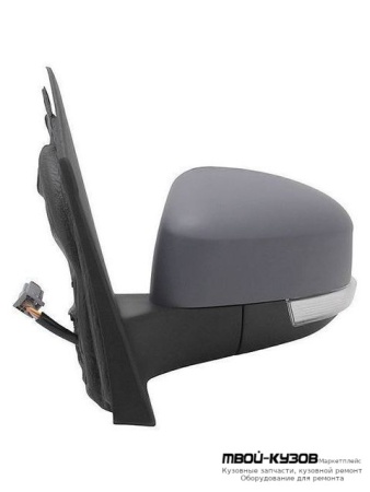 ЗЕРКАЛО ЛЕВАЯ СТОРОНА ЭЛЕКТР С ПОДОГРЕВОМ УКАЗАТЕЛЬ ПОВОРОТА , ПОДСВЕТ (ASPHERICAL) ГРУНТ (ТАЙВАНЬ) для Ford FOCUS (2008-2010)