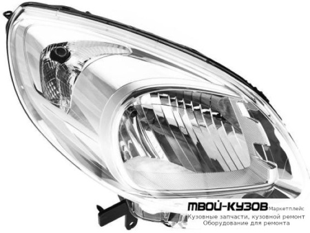 ФАРА ПРАВАЯ СТОРОНА ПОД КОРРЕКТОР , ВНУТРИ ХРОМ (DEPO) для Renault KANGOO (2013-)