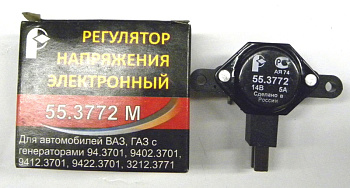 Регулятор напряжения ВАЗ-2110 (ген.94.3701 и модиф.) 55.3772 (ан. 55.3702) (Пенза)