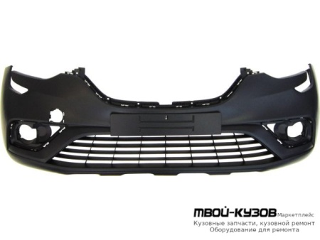 БАМПЕР ПЕРЕДНИЙ ГРУНТ С 2 ОТВ ПОД ДАТЧИКИ (ТАЙВАНЬ) для Renault ARKANA (2019-)