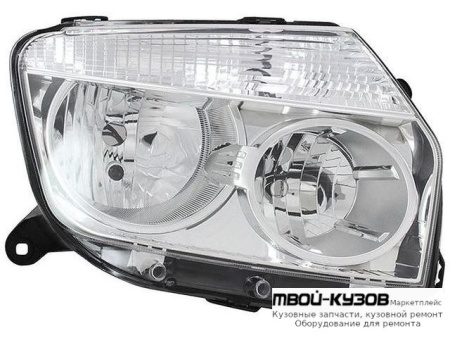 ФАРА ПРАВАЯ СТОРОНА +/- ПОД КОРРЕКТОР ВНУТРИ ХРОМ (КИТАЙ) для Renault DUSTER (2010-)