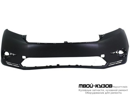 БАМПЕР ПЕРЕДНИЙ ЧЁРНЫЙ (ТАЙВАНЬ) для Toyota HIGHLANDER (2010-2013)