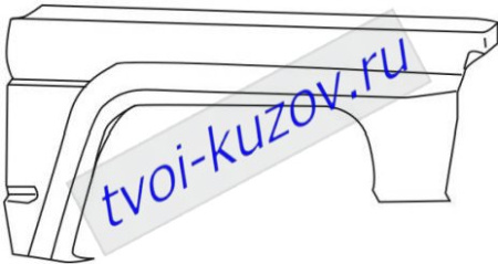 PATROL КРЫЛО ПЕРЕДНЕЕ правое без повторитель поворота