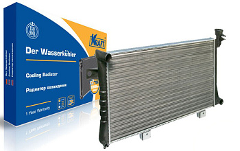 Радиатор охлаждения ВАЗ-21213 карбюр. алюминиевый (KRAFT) КТ 104008