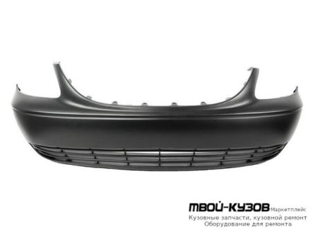 БАМПЕР ПЕРЕДНИЙ БЕЗ ОТВ П/ ПРОТИВОТУМ ЧЁРНЫЙ (ТАЙВАНЬ) для Plymouth VOYAGER / DODGE CARAVAN - GRAND CARAVAN / CHRYSLER TOWN&COUNTRY (2001-2004)