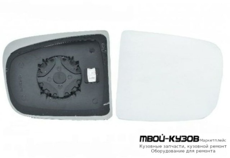СТЕКЛО ЗЕРКАЛА ПРАВАЯ СТОРОНА ВЕРХН С ПОДОГРЕВОМ (CONVEX) (ТАЙВАНЬ) для Iveco DAILY (2006-)