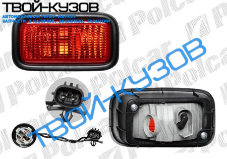 LANCER SDN 03-ФОНАРЬ П/Т В БАМПЕР ЗАДНИЙ ЛЕВЫЙ КРАСНЫЙ+РАМКА