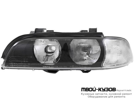 ФАРА ЛЕВАЯ СТОРОНА (DEPO) ПОД КОРРЕКТОР УКАЗАТЕЛЬ ПОВОРОТА БЕЛ для BMW E39 (11.1995 - 2003)