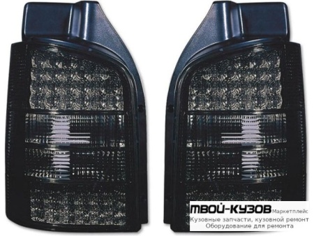 ФОНАРЬ ЗАДНИЙ ВНЕШНИЙ ЛЕВАЯ + ПРАВАЯ (КОМПЛЕКТ) ТЮНИНГ ПРОЗРАЧНЫЙ С ДИОД (DEPO) ТОНИР для Volkswagen TRANSPORTER T5 (2003-2009)