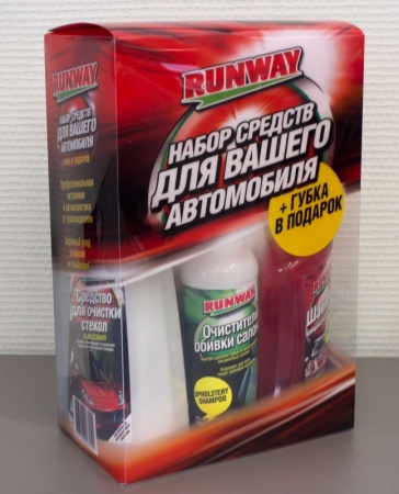НАБОР ДЛЯ КУЗОВА  RUNWAY/Губка в подарок/RW2504,RW5057,RW2034,RR650/