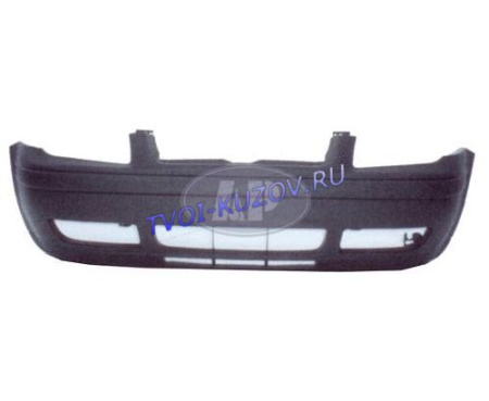 БАМПЕР ПЕРЕДНИЙ со спойл.и молдинг.грунт.  - для VW BORA