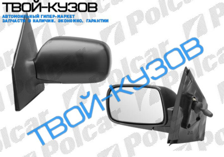 YARIS 03- ЗЕРКАЛО ПРАВОЕ МЕХАНИКА ЧЕРНОЕ