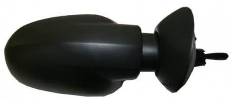 LOGAN ЗЕРКАЛО правое механическое (с тросиком) (convex) черного цвета