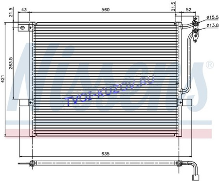 РАДИАТОР КОНДИЦИОНЕРА -04  - для BMW E46