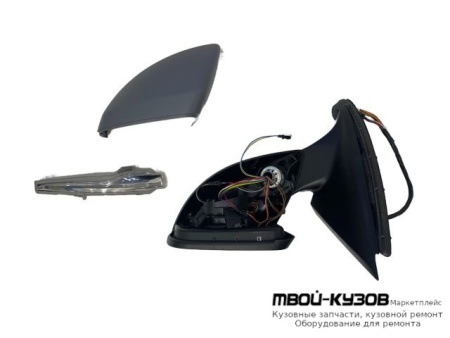 ЗЕРКАЛО ЛЕВАЯ СТОРОНА ЭЛЕКТР С ПОДОГРЕВОМ АВТОСКЛАДЫВ ПАМЯТЬЮ ПОДСВЕТ , СИГНАЛ СЛЕПЫХ ЗОН УКАЗАТЕЛЬ ПОВОРОТА (ASPHERICAL) (ТАЙВАНЬ) для Mercedes X253 GLC-CLASS (2016-)