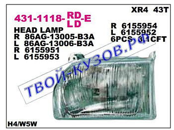 escort фара правая 431-1118R-LD-E