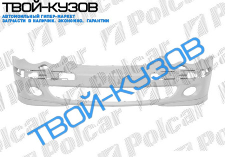 W203 04-07 БАМПЕР ПЕРЕДНИЙ, ГРУНТ., С ОТВ. ПОД П/Т И ОМЫВ. ФАР