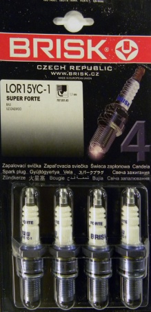 Свечи Brisk LOR15YC-1 (Super Forte) ВАЗ инжектор 8 клап.