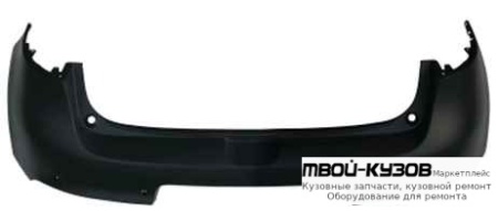 БАМПЕР ЗАДНИЙ С ОТВ ПОД ДАТЧИКИ (ТАЙВАНЬ) для Renault MEGANE (2008-)